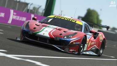 24 Ore di Le Mans virtuale 2020: la Ferrari 488 GTE del team AF Corse su rFactor 2