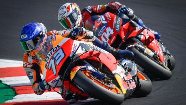 Alex Marquez (Honda) e Andrea Dovizioso (Ducati)