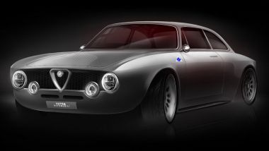 Alfa Romeo Giulia GT electric by Totem Automobili, vista 3/4 anteriore