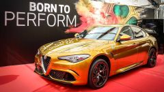 Alfa Romeo Giulia Quadrifoglio: tutta d'oro per la Mille Miglia