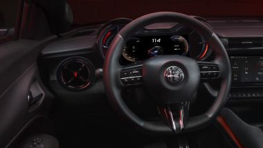 Alfa Romeo Milano, volante e bocchetta di ventilazione