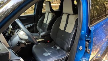 Alpine A290 GTS: i sedili sportivi rivestiti in pelle
