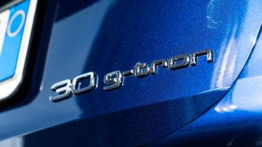 Audi A3 Sportback 30 g-tron: il nome dell'auto sul portellone