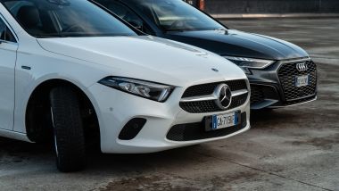 Audi A3 vs Mercedes Classe A plug-in hybrid: le due rivali fianco a fianco