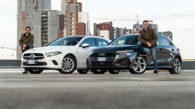 Audi A3 vs Mercedes Classe A plug-in hybrid: le protagoniste del nostro test