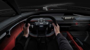 Audi activesphere, informazioni visibili dagli occhiali mentre si guida