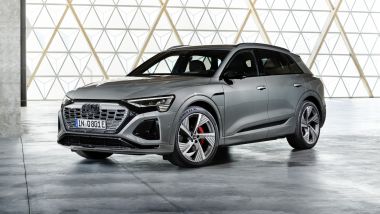 Audi, debutta il nuovo logo su Q8 e-tron