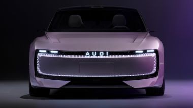 AUDI E concept, il frontale