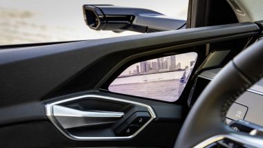 Gli specchi virtuali dell'Audi e-tron