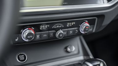 Audi Q3 Sportback, i comandi fisici per il climatizzatore