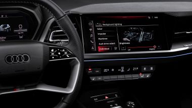 Audi Q4 e-tron: lo schermo centrale dell'infotainment da 11,6