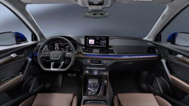 Audi Q5 Sportback 2021: l'abitacolo
