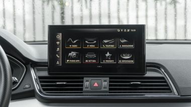 Audi Q5 Sportback 55 TFSI e, lo schermo centrale dell'infotainment