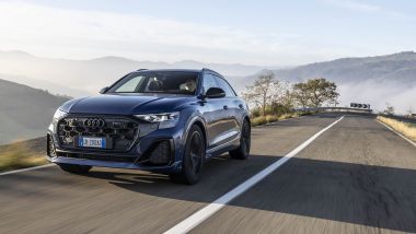 Audi Q8 2024, il frontale dopo il facelift