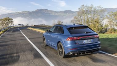 Audi Q8 2024, un momento del test drive