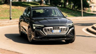 Audi Q8 e-tron 55 quattro: la prova su strada