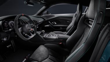 Audi R8 green hell: gli interni