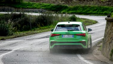 Audi RS 3 2022 Sportback, un momento del test drive