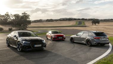 Audi RS5 Sportback, RS5 Coupé e RS4 Avant, più veloci con Competition Pack