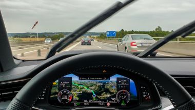 Audi S6 Avant: il navigatore sul Virtual Cockpit