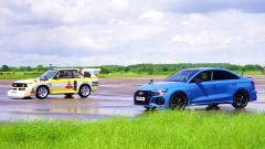 Video: Audi RS3 Audi quattro Gruppo B da rally