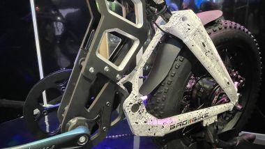 BAD, il prototipo della nuova e-bike di Bad Bike: il telaietto che ospita il motore centrale