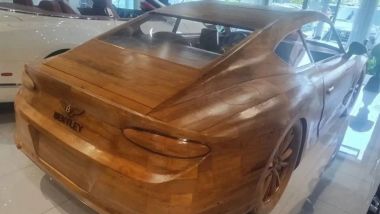 Bentley Continental GT di legno: realizzata in scala 1:1 con teak e compensato marino