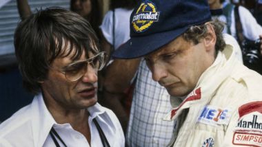 Bernie Ecclestone e Niki Lauda (Brabham)
