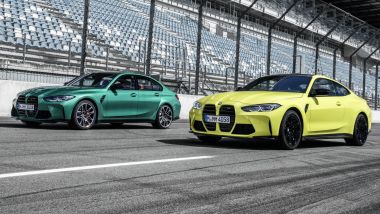 BMW M4 Coupé e M4 berlina: le due sportive tedesche in pista