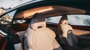 BMW Speedtop, la luce sul cielo dell'abitacolo replica la nervatura esterna