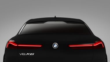 BMW VBX6: la BMW X6 2020 Vantablack, dettaglio del posteriore