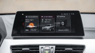 BMW X1, lo schermo dell'infotainment