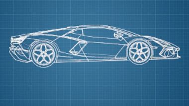 Brevetto nuova Lamborghini: profilo a cuneo e motore V12 centrale