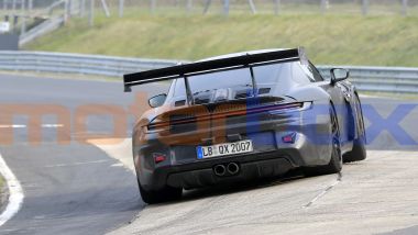 Brevetto Porsche: la coda della supercar tedesca senza i deviatori di flusso sul paraurti