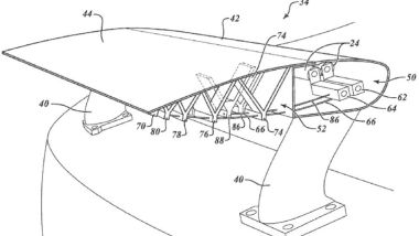 Brevetto Volvo: i disegni dell'ala mobile flessibile