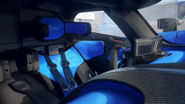 Bugatti Bolide, il sedile del pilota