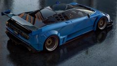 Bugatti EB110 Le Mans, un rendering da endurance