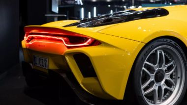 Capricorn 01 Zagato: un dettaglio della coda con la firma luminosa a LED