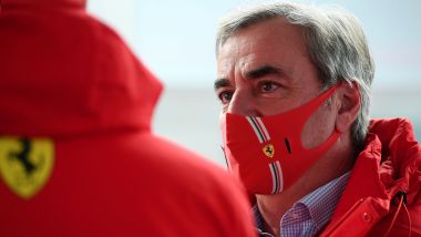 Carlos Sainz, leggenda dei rally e padre dell'omonimo pilota Ferrari, era presente a Fiorano