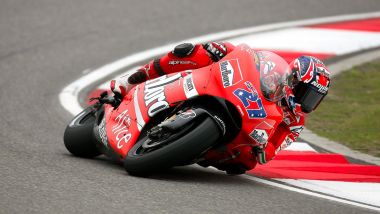 Casey Stoner sulla Ducati GP07
