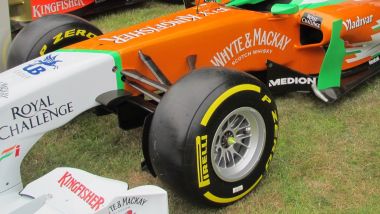 Cerchi BBS su una monoposto di Formula 1