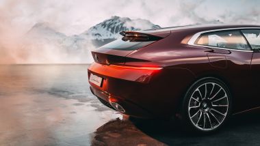 Cerchi in lega bicolore a 14 razze della BMW Concept Speedtop 2025