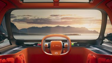 Citroën ELO: plancia all'avanguardia con informazioni proiettate su una superficie trasparente