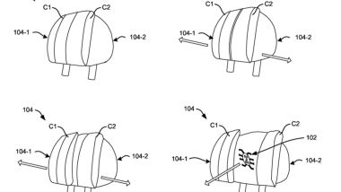 Comfort Mercedes: un disegno del brevetto depositato per gli appoggiatesta massaggianti
