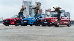 Ford Focus vs Seat Leon e Mazda3: la prova in video
