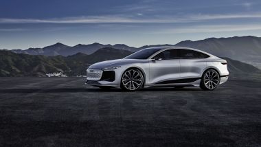 Concept Audi A6 e-tron: visuale laterale