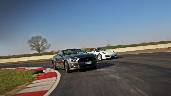 Ford mustang gt vs. porsche #8