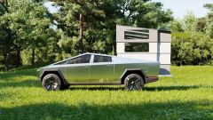 Video: Tesla Cybertruck diventa un camper elettrico