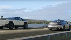 Video: drag race Tesla Cybertruck vs Porsche 911 Turbo S