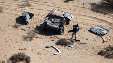 Dakar auto 2025: l'incidente di Sebastien Loeb (Dacia) | Foto: Twitter @Dakar